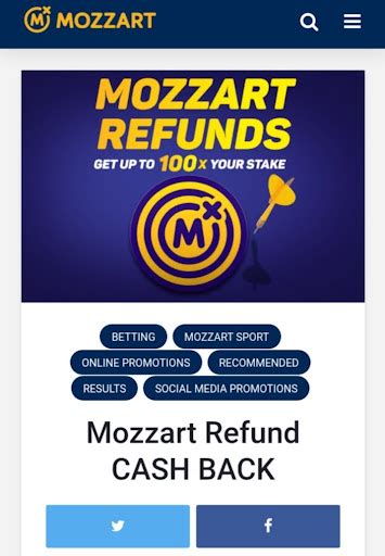 Mozzart Refund CASH BACK – PROMOTIONS – .